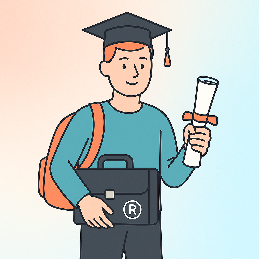 Student patent filing illustration